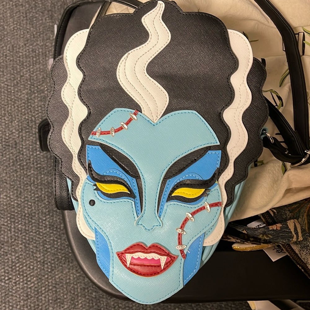 Bride of Frankenstein Monster Love Pain & Stitches X Vixen Micheline Pitt Purse.